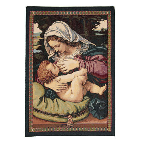 gobelin-madonna-z-zielona-poduszka-andrea-solario-65x45-cm