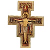 Krucyfiks świętego Damiana druk na drewnie
