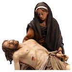Pieta scena Złożenie do grobu Angela Tripi 30 cm 150x150