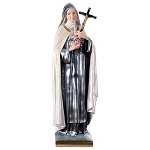 Święta Teresa 60 cm gips perłowy 2