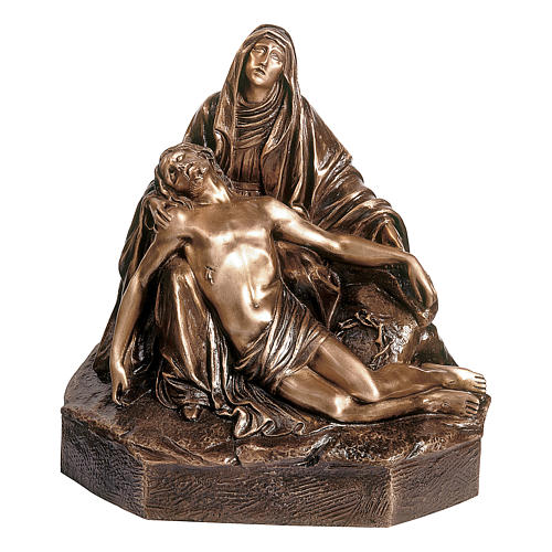 Figura z brązu Pieta 45 cm na ZEWNĄTRZ