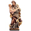 Figurka święty Józef z dzieckiem drewno malowane