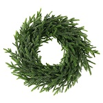 girlanda bozonarodzeniowa zielona korona adwentowa z brokatem sr. 30 cm