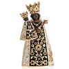Czarna Madonna z Altotting figurka malowane drewno Val Gardena