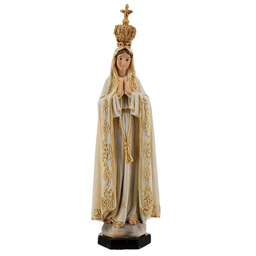 Figurka Fatima ścier drzewny malowany