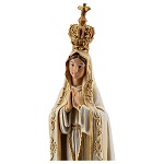 Figurka Fatima ścier drzewny malowany