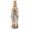 Madonna z Lourdes figurka z drewna malowanego Val Gardena