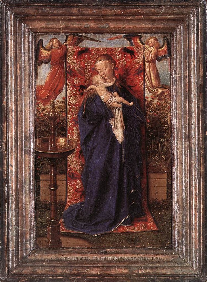 Madonnie przy fontannie autorstwa Van Eycka