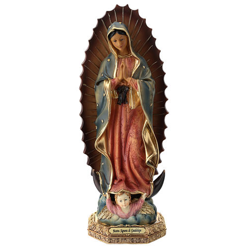 Nasza Pani z Guadalupe figura z żywicy 30 cm