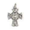 Medalik krzyż Bierzmowanie metal 2 cm
