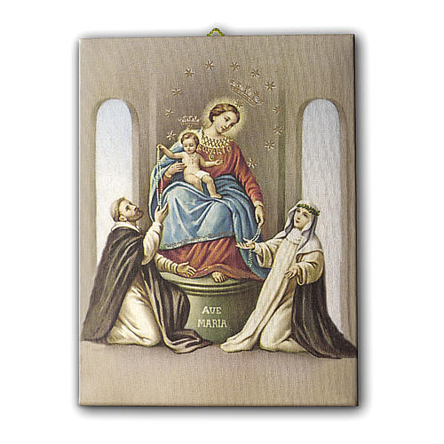 Obraz na płótnie Matki Bożej Różańcowej z Pompejów 70x50 cm